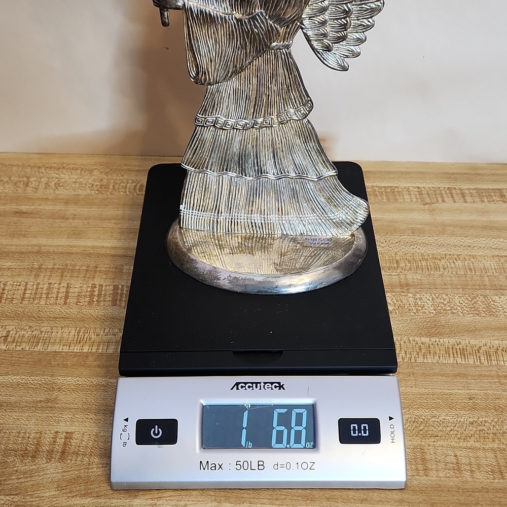 Vintage Sliver Plated Angel Candle Holder - Picture 5 of 5